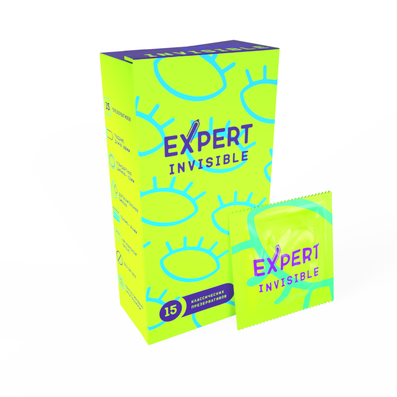 Презервативы Expert Invisible 15 шт 9472ex