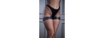 Гартеры кожаные Sex Game черные 6011ars