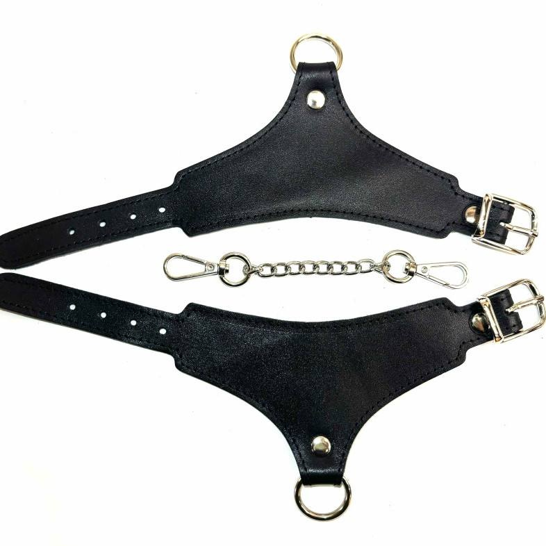 Наручники кожаные Black Phoenix 6026ars