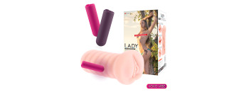 Мастурбатор Lady с вибропулей телесный TPR KOKOS M03-001-02V