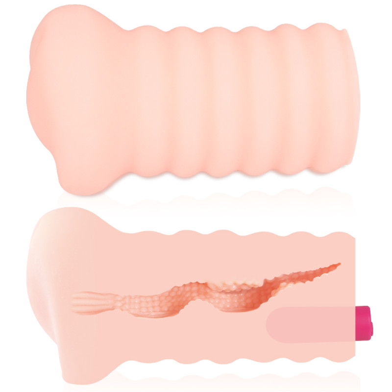 Мастурбатор Lady с вибропулей телесный TPR KOKOS M03-001-02V