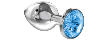 Анальная пробка Diamond Light blue Sparkle Large 4010-04Lola