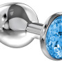 Анальная пробка Diamond Light blue Sparkle Large 4010-04Lola