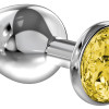 Анальная пробка Diamond Yellow Sparkle Large 4010-02Lola