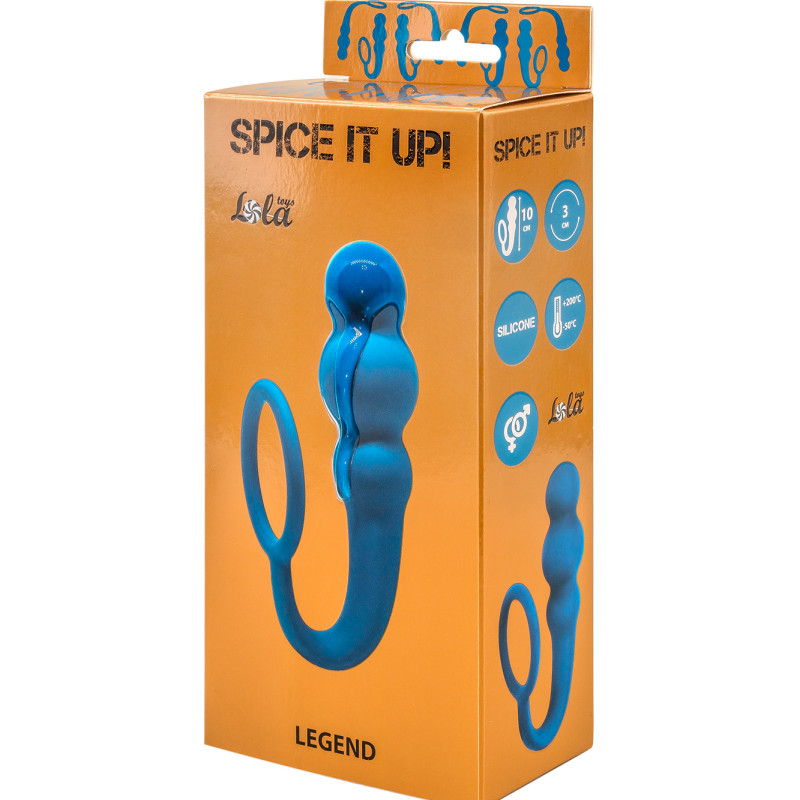 Анальная пробка Spice it up Legend Aquamarine 8001-03Lola