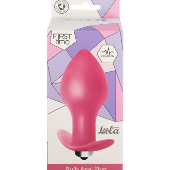 Анальная пробка с вибрацией Bulb Anal Plug Pink (Батарейки ААА) 5006-01lola