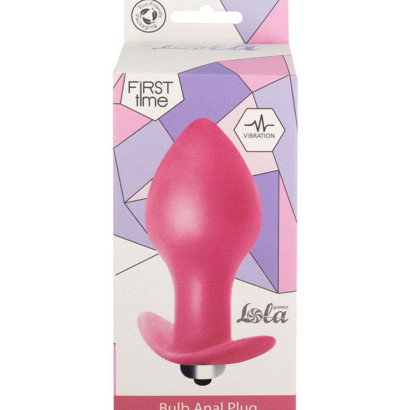 Анальная пробка с вибрацией Bulb Anal Plug Pink (Батарейки ААА) 5006-01lola