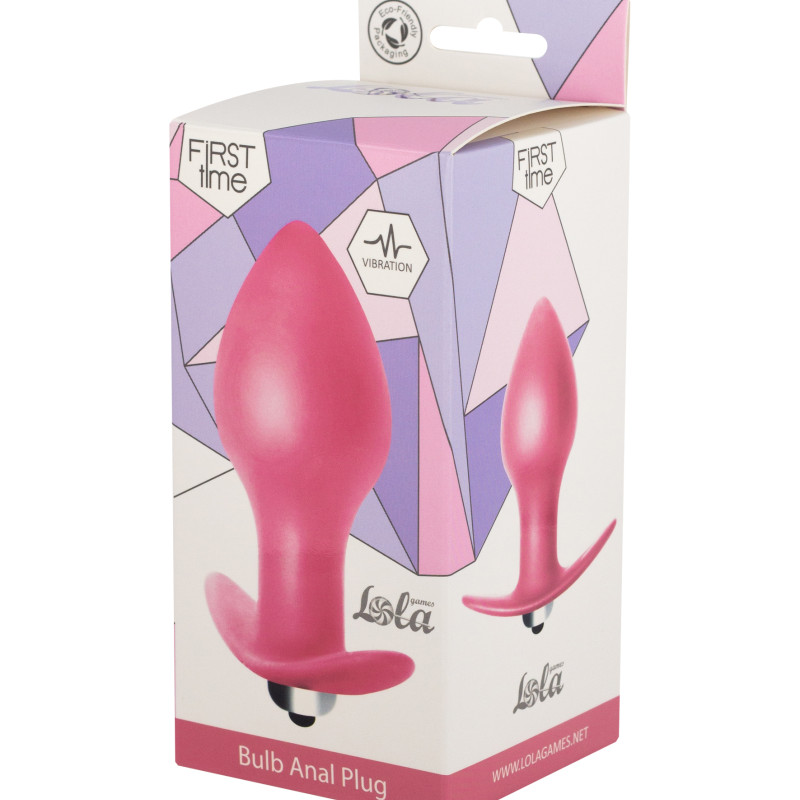 Анальная пробка с вибрацией Bulb Anal Plug Pink (Батарейки ААА) 5006-01lola