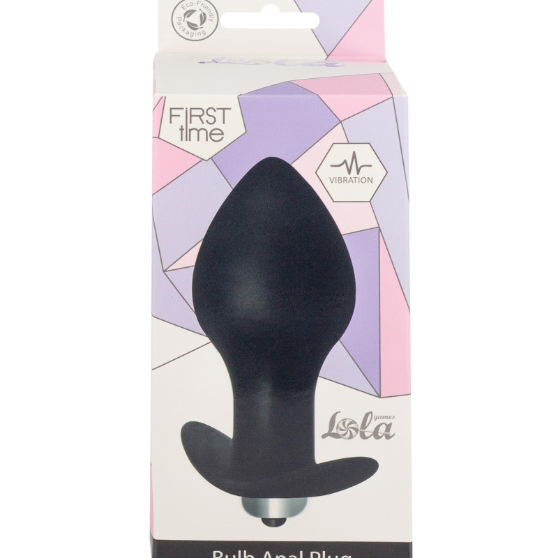 Анальная пробка с вибрацией Bulb Anal Plug Black (Батарейки ААА) 5006-03lola