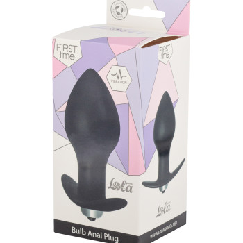Анальная пробка с вибрацией Bulb Anal Plug Black (Батарейки ААА) 5006-03lola