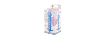 Анальная пробка с вибрацией Twisted Anal Plug Blue (Батарейки ААА) 5007-02lola