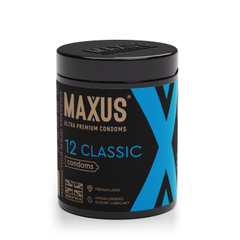 Презервативы классические MAXUS Classic №12 ж/к 5833mx