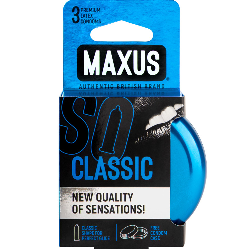 Презервативы классические MAXUS Classic №3 ж/к