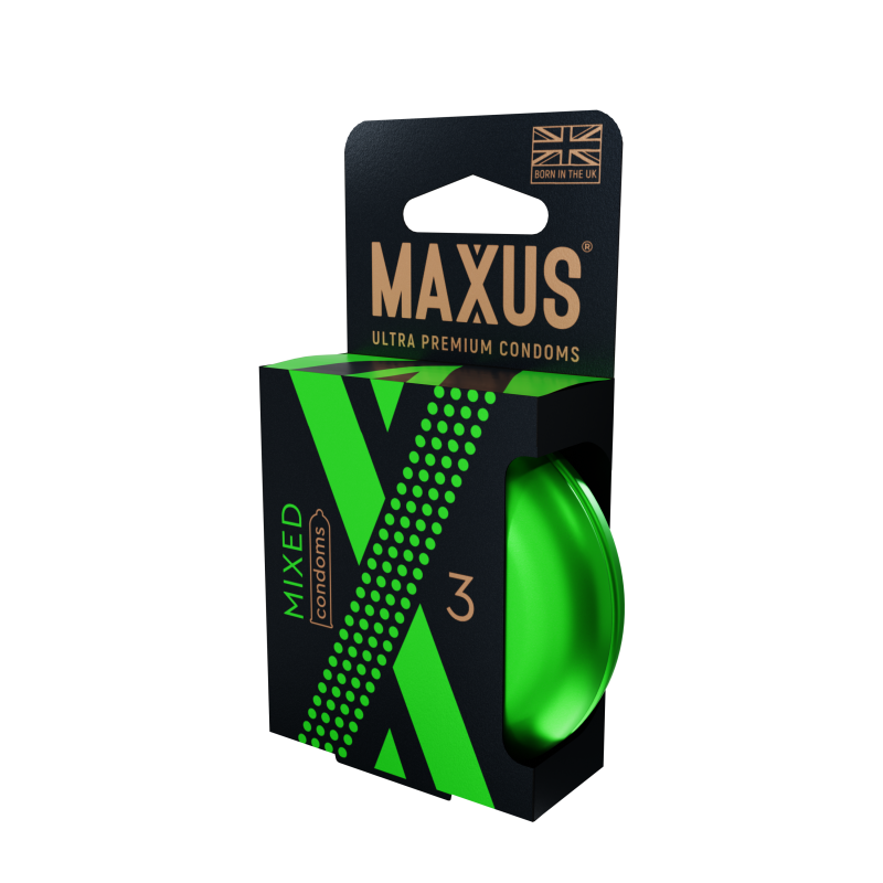 Презервативы MAXUS Mixed гладкие и текстурированные №3 5993mx