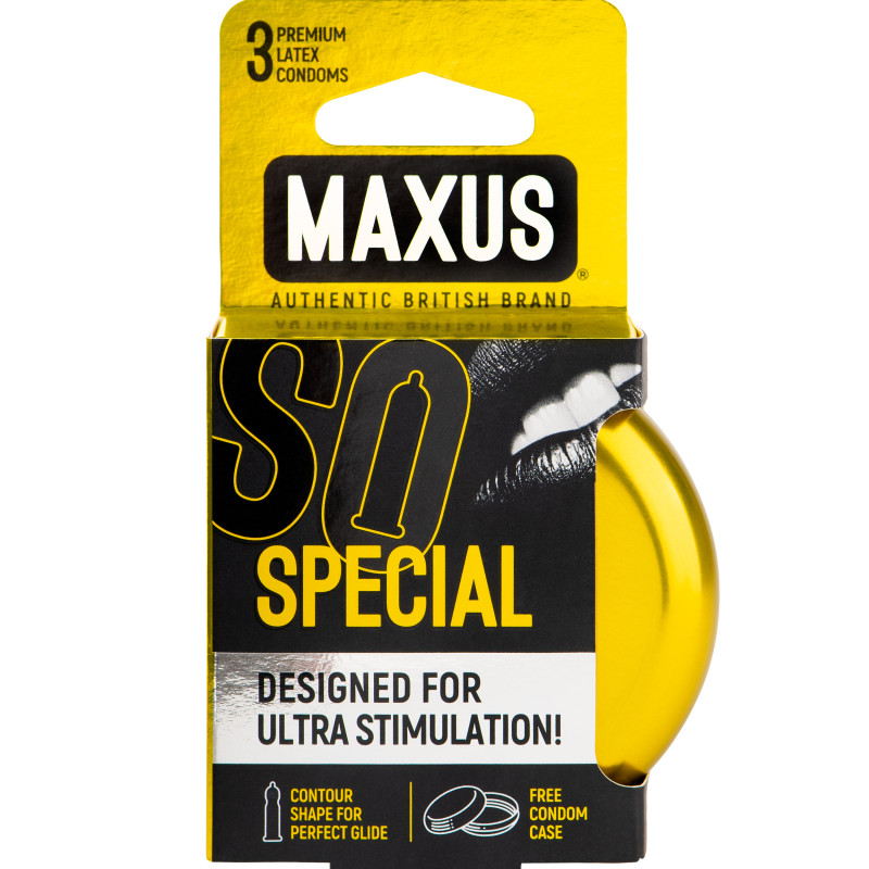 Презервативы точечно-ребристые MAXUS Special №3 ж/к