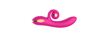 Силиконовый вибратор-кролик с функцией вращения SW3052-hot-pink