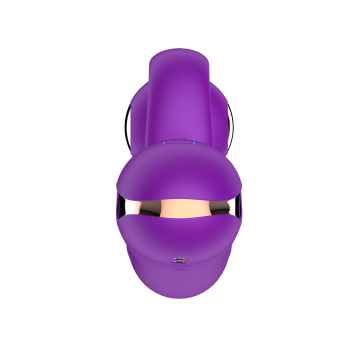 Силиконовый вибратор-кролик с функцией вращения SW3052-purple