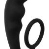 Анальный стимулятор с эрекционным кольцом Mountain Range Anal Plug Black 4218-01Lola