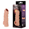 Насадка на фаллос Nude Sleeve с венами телесная TPE KOKOS NS-004-L