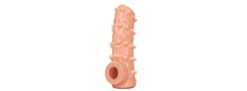 Насадка Nude Sleeve с рельефом телесная TPE KOKOS NS-006-M