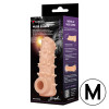 Насадка Nude Sleeve с рельефом телесная TPE KOKOS NS-006-M