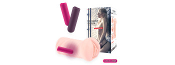 Мастурбатор Nymph с вибропулей телесный TPR KOKOS M03-001-03V