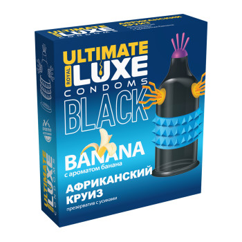 Презервативы Luxe BLACK ULTIMATE Африканский Круиз (Банан) 4715lux