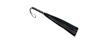 Плеть кожаная с белым плетением 6019-2ars