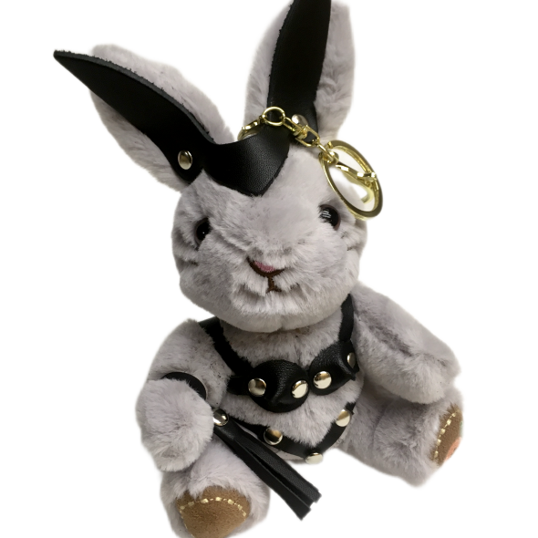 Брелок БДСМ зайчик с плетью 153ars
