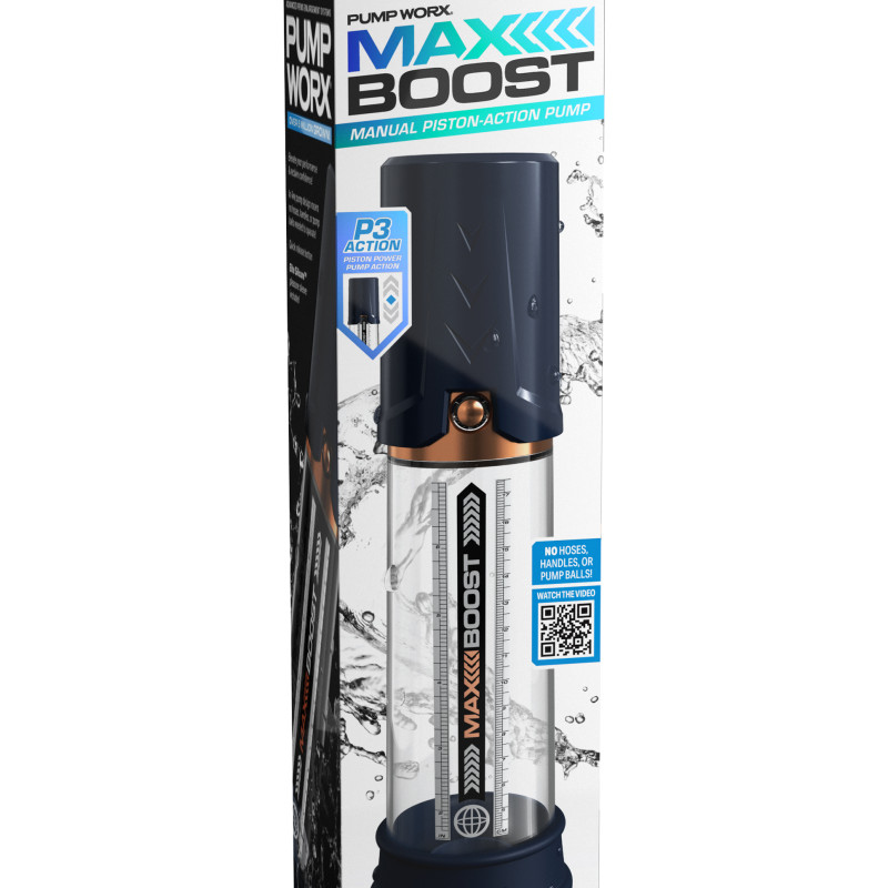 Вакуумная помпа Max Boost - Blue/Clear Pipedream 324925PD