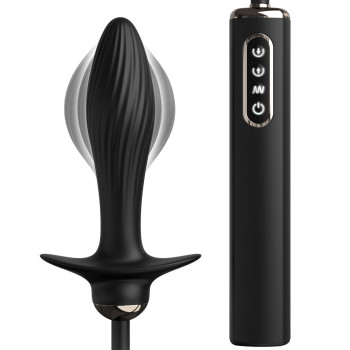 Расширяющаяся анальная пробка с вибрацией 479123PD