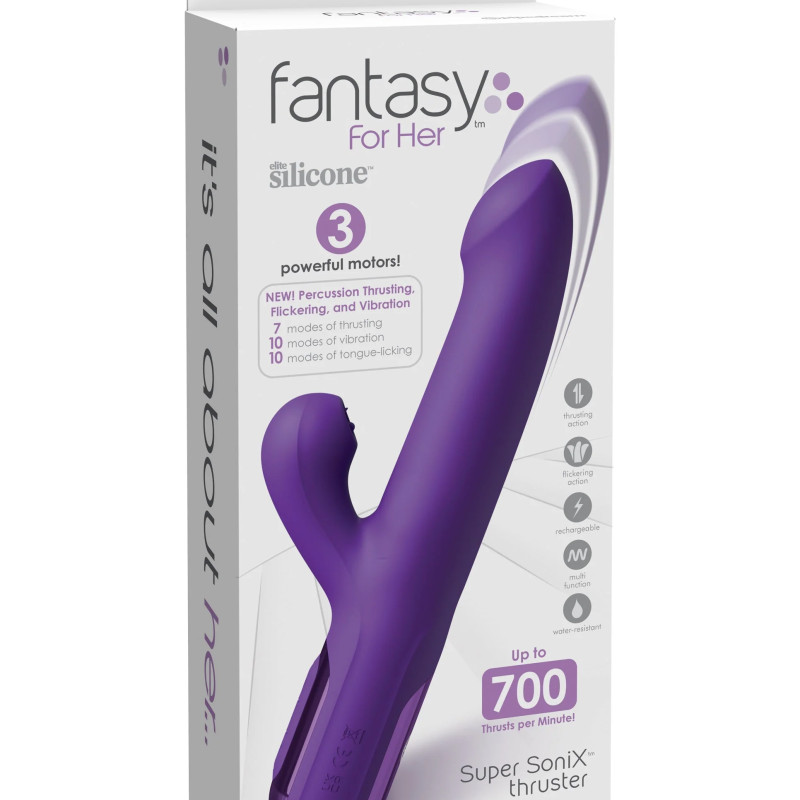 Вибратор Fantasy For Her Super SoniX Thruster - Purple Pipedream 497112PD