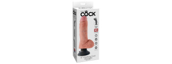 Вибратор King Cock 8 Vibrating Cock with Balls - Flesh Pipedream 540721PD