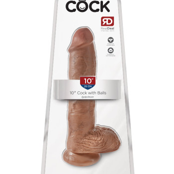 Фаллоимитатор King Cock 25 см мулат Cock with Balls Pipedream 550922PD