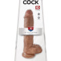 Фаллоимитатор King Cock 25 см мулат Cock with Balls Pipedream 550922PD