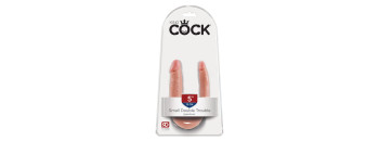Фаллоимитатор King Cock Small Double Trouble - Flesh Pipedream 551321PD