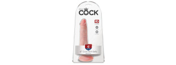 Фаллоимитатор King Cock 6 Cock with Balls - Flesh Pipedream 553121PD
