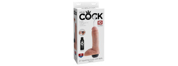 Фаллоимитатор с имитацией семяизвержения King Cock 8 Squirting Pipedream 560221PD