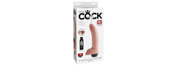 Фаллоимитатор с имитацией семяизвержения  King Cock 9 Squirting Pipedream 560321PD