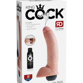 Фаллоимитатор с имитацией семяизвержения  King Cock 9