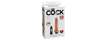 Фаллоимитатор с имитацией семяизвержения  King Cock 6 Squirting Pipedream 560621PD