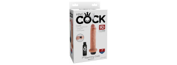 Фаллоимитатор с имитацией семяизвержения  King Cock 7 Squirting  Pipedream 560721PD