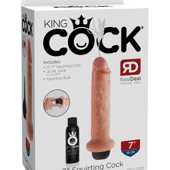 Фаллоимитатор с имитацией семяизвержения  King Cock 7