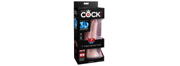 Фаллоимитатор King Cock Plus 7 Triple Density Cock - Flesh Pipedream 571421PD