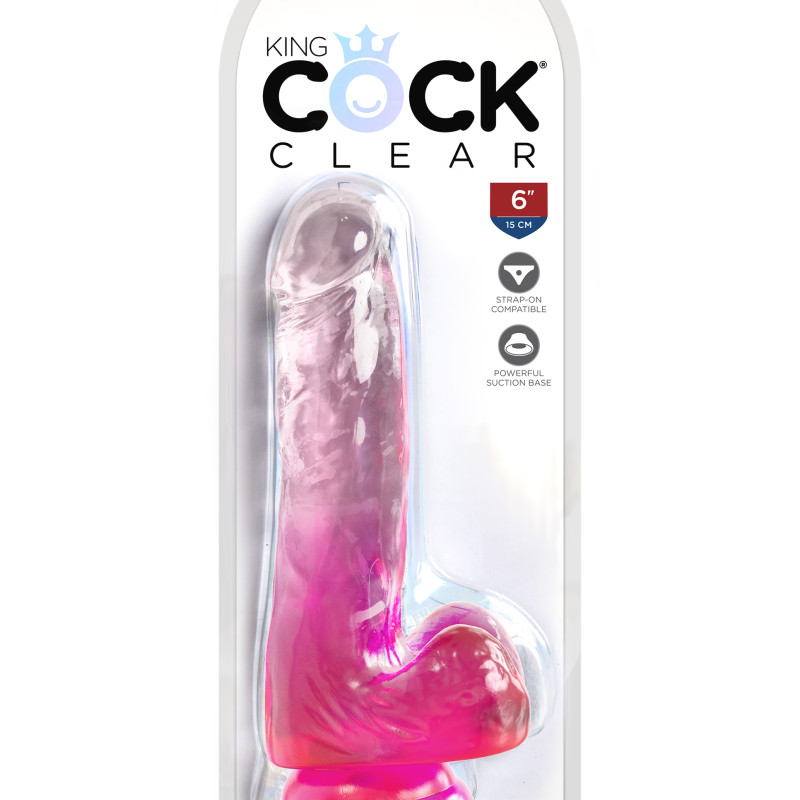 Фаллоимитатор King Cock Clear Pink Pipedream 575211PD