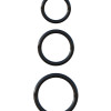 Набор эрекционных колец Fantasy C-Ringz Silicone 3-Ring Stamina Set - Black Pipedream 591223PD
