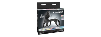 Виброкольцо на пенис с двумя моторчиками Ultimate Couples Cage Pro 596923PD