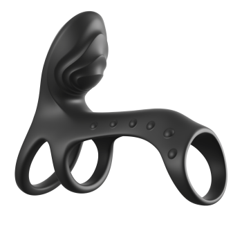 Виброкольцо на пенис с двумя моторчиками Ultimate Couples Cage Pro 596923PD