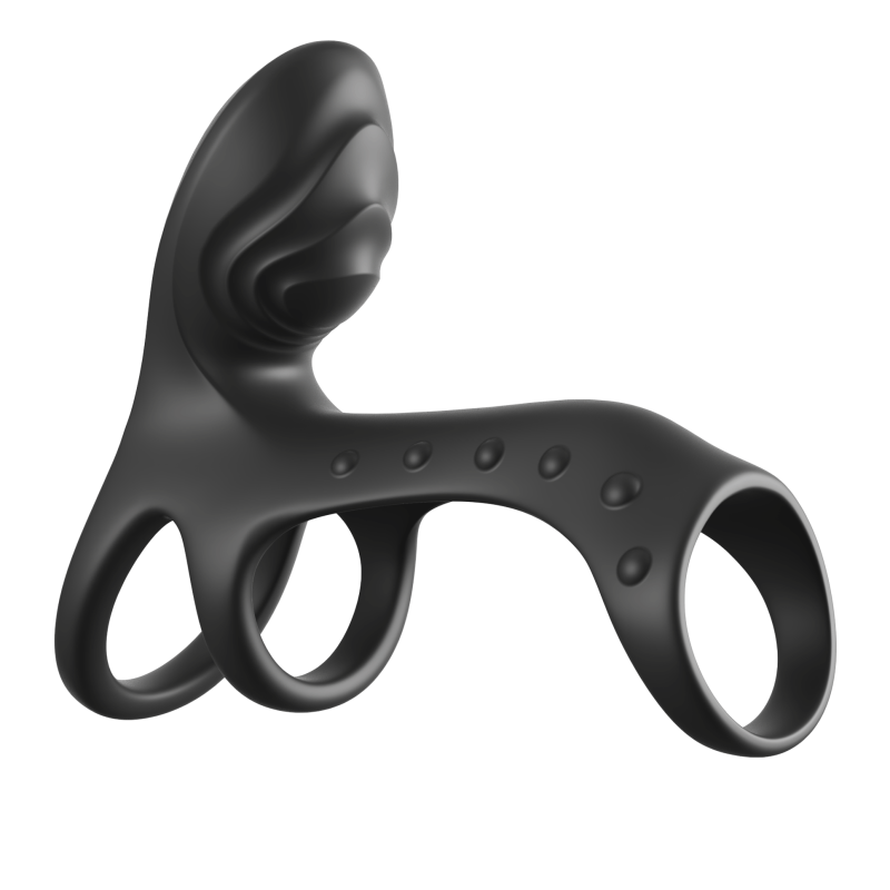 Виброкольцо на пенис с двумя моторчиками Ultimate Couples Cage Pro 596923PD