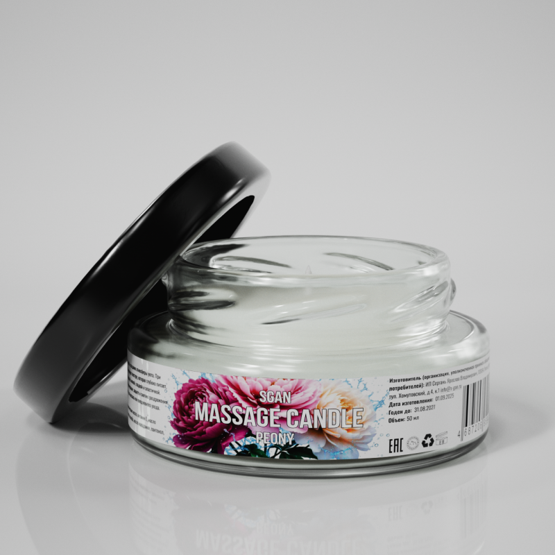 Твёрдое массажное масло SGAN Цветущий пион 50 мл 9415sg